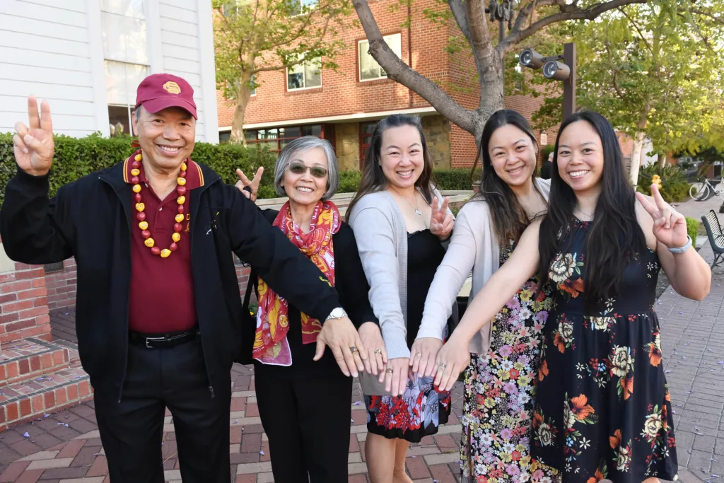 multigenerational group at Commencement
