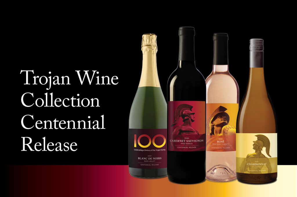 Trojan wine collection centennial release bottles