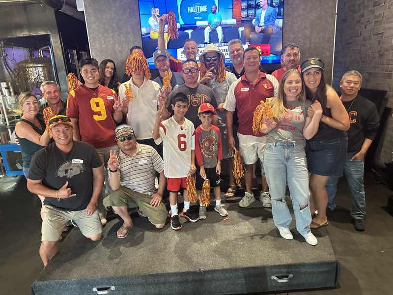USC fans at a Game Watch party