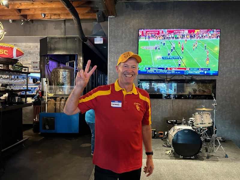 a USC fan at a Game Watch party