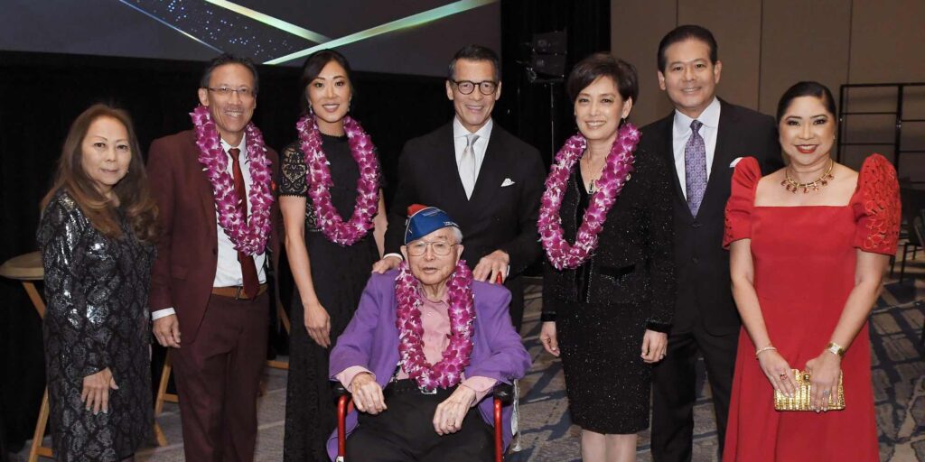 honorees at the 2024 Asian Pacific Alumni Association gala
