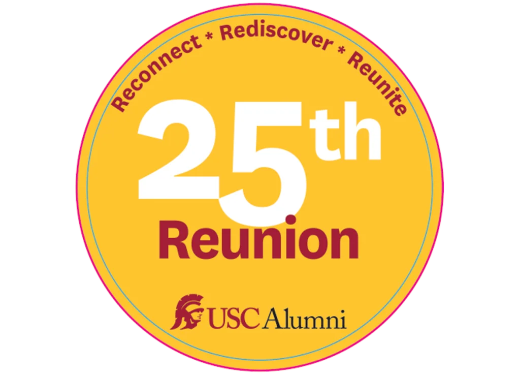 25th reunion button