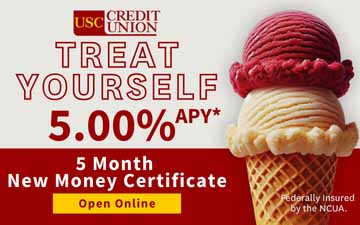 USC Credit Union: 5 month new money certificate