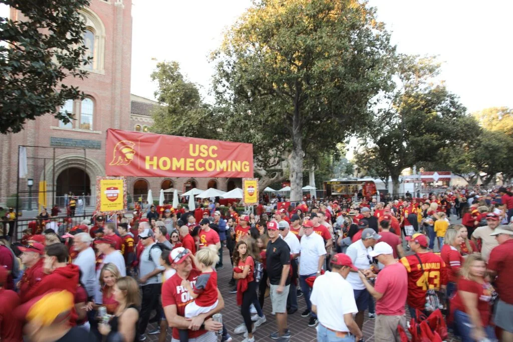 crowd at a Homecoming event