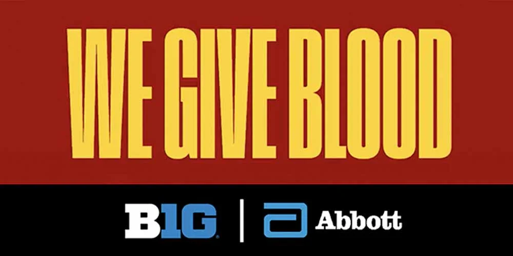 Big Ten blood drive graphic