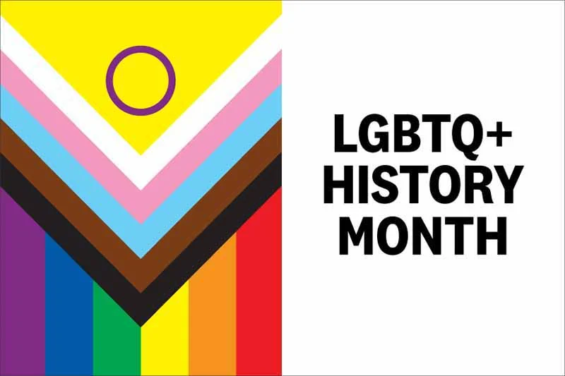 LGBTQ+ History Month graphic